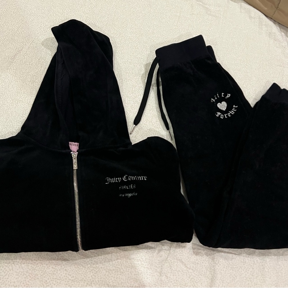 Juicy Couture Black Velour Tracksuit